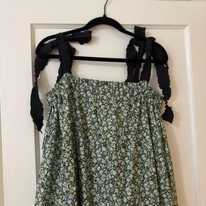 Marysia Floral Scalloped Midi Dress NWT